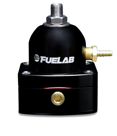 Fuelab 545 EFI Adjustable Mini FPR In-Line 25-90 PSI (1) -6AN In (1) -6AN Return – Black