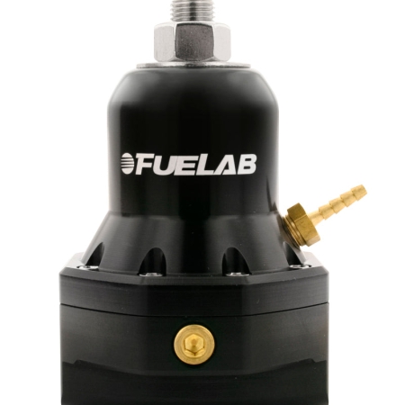 Fuelab 565 EFI Adjustable FPR 25-60 PSI (2) -10AN In (1) -10AN Return Max Flow Bypass – Black