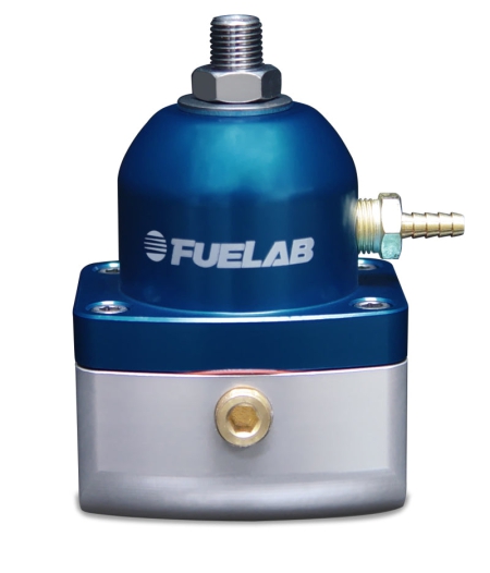 Fuelab 515 EFI Adjustable FPR 90-125 PSI (2) -10AN In (1) -6AN Return – Blue