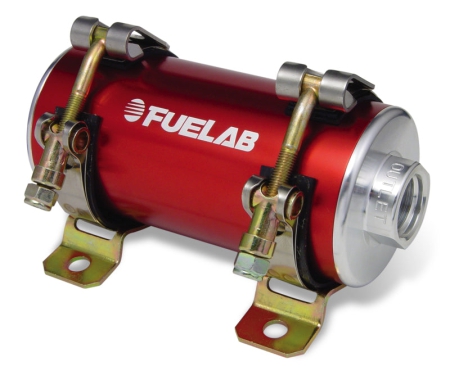 Fuelab Prodigy High Flow Carb In-Line Fuel Pump w/External Bypass – 1800 HP – Red