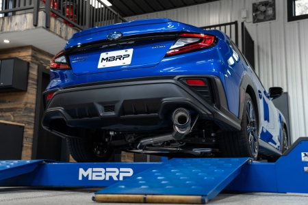 MBRP 2022 Subaru WRX 2.4L 3in Cat Back 5in OD w/ Carbon Fiber Tips – T304
