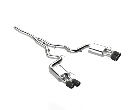 MBRP 18-22 Ford Mustang 2.3L Ecoboost 3in Cat-Back Exhaust w/ Quad Carbon Fiber SS Tips – T304