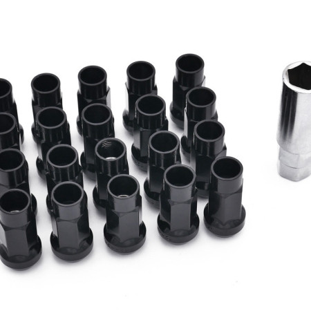 ISR Performance Steel 50mm Open Ended Lug Nuts M12x1.50 – Black