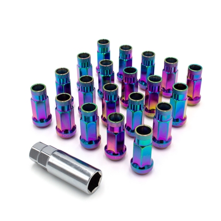 ISR Performance Steel 50mm Open Ended Lug Nuts M12x1.25 – Neo Chrome