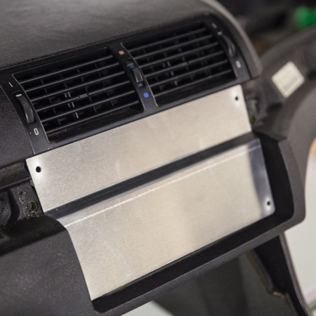 Condor Speed Shop Aluminum Dash Panel, HVAC Delete – BMW E46