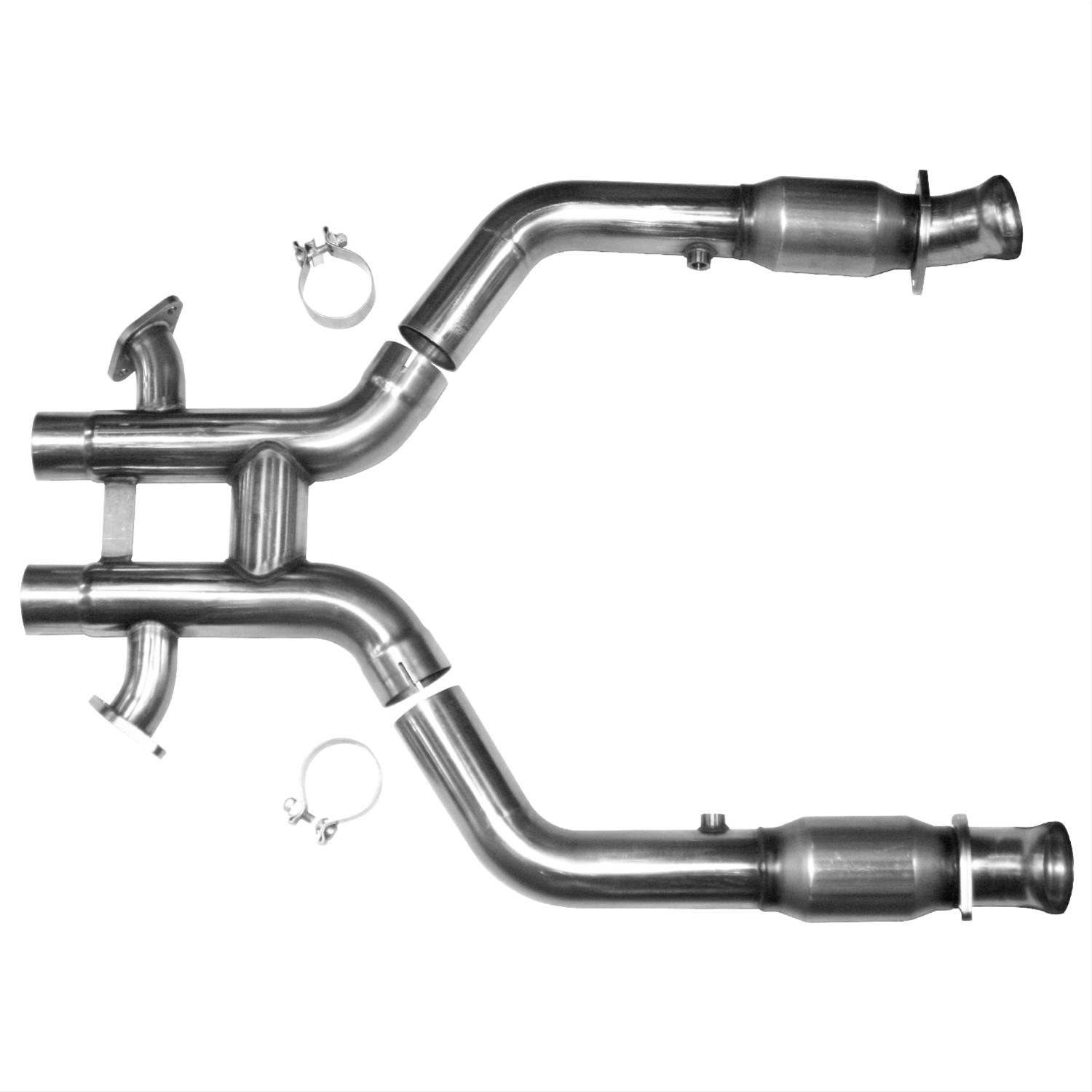 Kooks 16-20 Cadillac CTS-V 6.2L LT4 3in 304SS GREEN Catted Header-Back Exhaust w/Black Tips