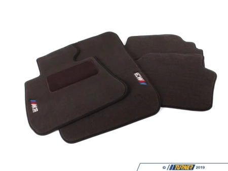 Turner Motorsport / Genuine BMW M3 Carpeted Floor Mats – Black – E92 M3