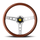 Momo Super Grand Prix Steering Wheel 350 mm – Mahogany Wood/Pol Spokes