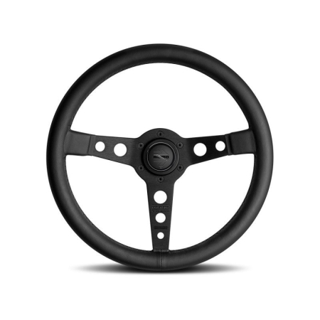 Momo Prototipo Steering Wheel 350 mm – Black Leather/Black Stitch/Black Spokes