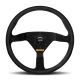 Momo MOD08 Steering Wheel 350 mm –  Black Suede/Black Spokes/1 Stripe