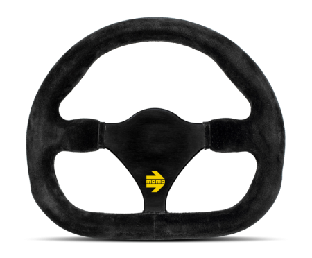 Momo MOD27 Steering Wheel 270 mm –  Black Suede/Black Spokes
