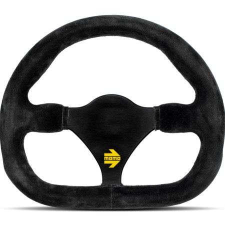 Momo MOD27 Steering Wheel 270 mm –  Black Suede/Black Spokes