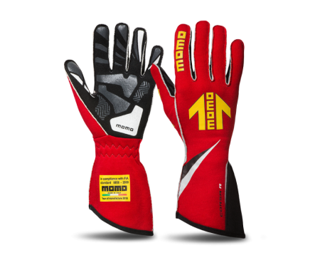 Momo Corsa R Gloves Size 10 (FIA 8856-2000)-Red