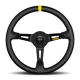 Momo MODDRIFT Steering Wheel 330 mm –  Black Suede/Anth Spokes/2 Stripes