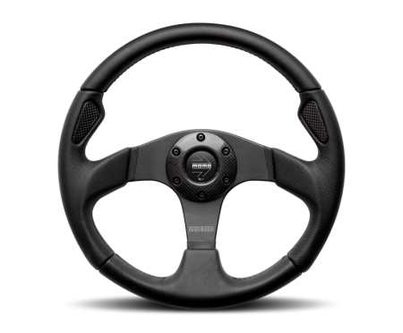 Momo Jet Steering Wheel 350 mm –  Black AirLeather/Black Spokes