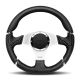 Momo Montecarlo Steering Wheel 350 mm – Black Leather/Yellow Stitch/Black Spokes