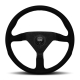 Momo Montecarlo Steering Wheel 320 mm – Black Leather/Black Stitch/Black Spokes