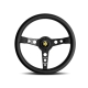 Momo Prototipo Steering Wheel 350 mm – Black Leather/Wht Stitch/Black Spokes