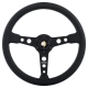 Momo MOD07 Black Edition Steering Wheel 350mm –  Black Leather/Black Spokes/Black Stitch/1 Stripe