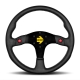 Momo MODN41 Steering Wheel 410 mm – Black Suede/Black Spokes/1 Stripe