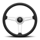 Momo Race Steering Wheel 350 mm – Black Leather/Anth Spokes
