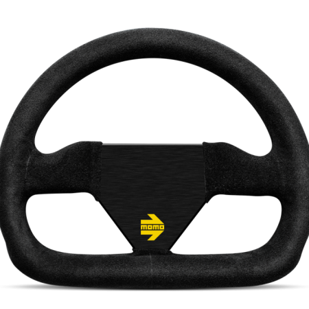Momo MOD12 Steering Wheel 250 mm –  Black Suede/Black Spokes