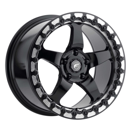Forgestar D5 17×10 / 5×114.3 BP / ET50 / 7.5in BS Gloss Black Wheel – Beadlock