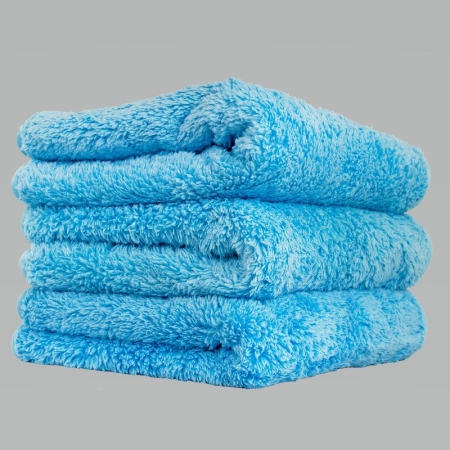 Chemical Guys Shaggy Fur-Ball Microfiber Towel – 16in x 16in – Blue – 3 Pack