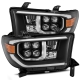 AlphaRex 08-13 Infiniti G37 NOVA LED Projector Headlights Plank Style Design Matte Black