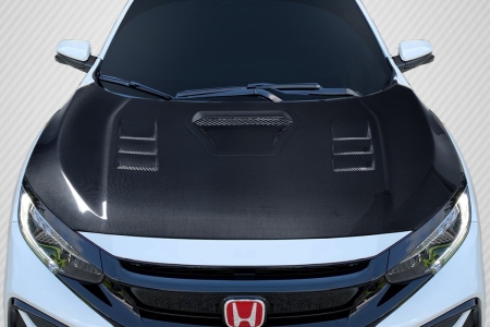 Carbon Creations 2016-2020 Honda Civic TS 1 Hood – 1 Piece
