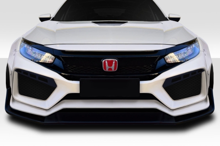 Duraflex 2016-2021 Honda Civic 4DR RBT Widebody Look Front Bumper – 1 Piece