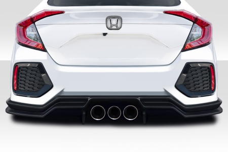 Duraflex 2016-2021 Honda Civic 4DR Broman Rear Lip Spoiler Air Dam – 3 Pieces