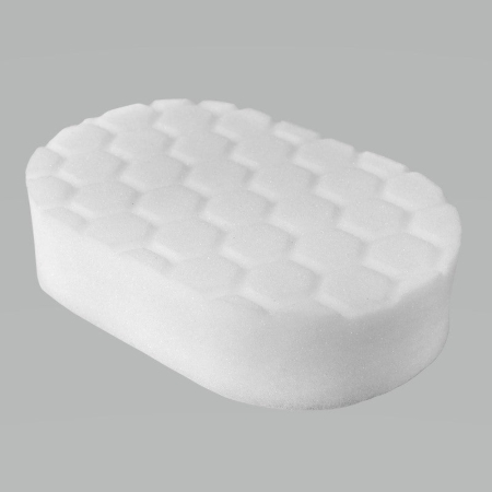 Chemical Guys Hex-Logic Polishing Hand Applicator Pad – White – 3in x 6in x 1in