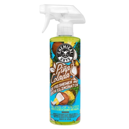 Chemical Guys Pina Colada Air Freshener & Odor Eliminator – 16oz