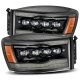 AlphaRex 07-13 Chevy 1500 LUXX LED Proj Headlights Plank Design Chrome w/ Activ Light/Seq Signal/DRL