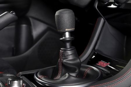 GrimmSpeed Stubby Shift Knob Stainless Steel Black – M12x1.25