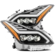 AlphaRex 08-13 Infiniti G37 NOVA LED Projector Headlights Plank Style Design Matte Black