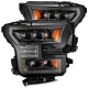 AlphaRex 15-17 Ford F150 / 17-20 F150 Raptor NOVA-Series LED Projector Headlights Black