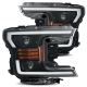 AlphaRex 18-19 Ford F-150 NOVA LED Projector Headlights Plank Style Chrome w/ActivLight/Seq Signal