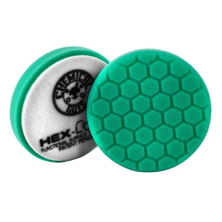 Chemical Guys Hex-Logic Self-Centered Heavy Polishing Pad – Green – 4in