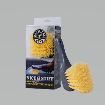 Chemical Guys Stiffy Brush For Carpets & Durable Surfaces – Yellow