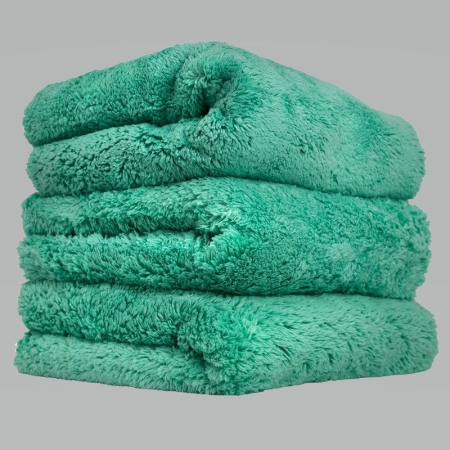 Chemical Guys Ultra Edgeless Microfiber Towel – 16in x 16in – Green – 3 Pack