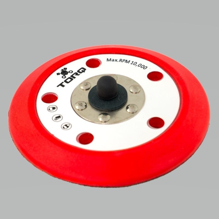 Chemical Guys TORQ R5 Dual-Action Red Backing Plate w/Hyper Flex Technology – 3in