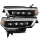 AlphaRex 14-20 Toyota 4Runner LUXX LED Proj Headlights Plank Style Chrome w/Activ Light/Seq Signal