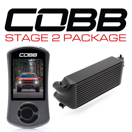 COBB STAGE 2 POWER PACKAGE BLACK (FACTORY LOCATION INTERCOOLER) FORD F-150 RAPTOR 2021-2022