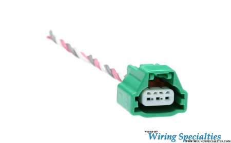 Wiring Specialties VQ35 Uprev Cam Connector – green