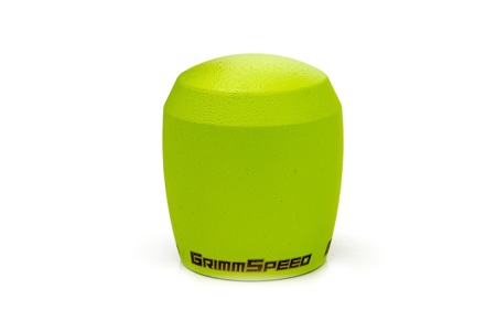 GrimmSpeed Stubby Shift Knob Stainless Steel – Subaru 5 and 6 Speed Manual Transmission – Neon Green