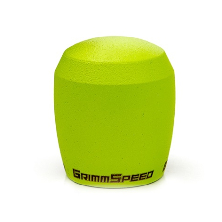 GrimmSpeed Stubby Shift Knob Stainless Steel – Subaru 5 and 6 Speed Manual Transmission – Neon Green
