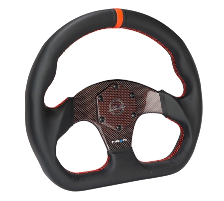 NRG Carbon Fiber Steering Wheel (320mm) Red CF Center