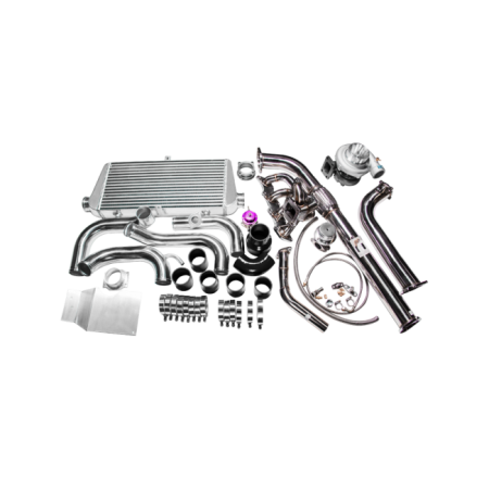 CX Racing Top Mount GT35 Turbo Kit + FM Intercooler kit For 240SX S13 S14 KA24DE
